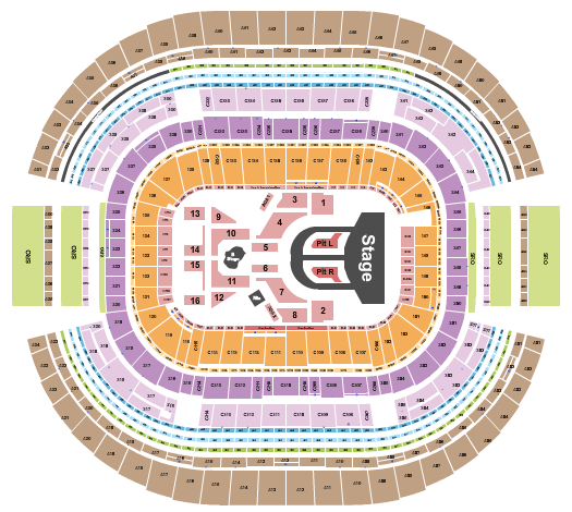 AT&T Stadium Karol G Seating Chart